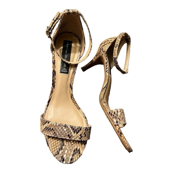 Steven by Steve Madden Viienna Reptile Print Sandals Size 8M - Picture 2 of 8